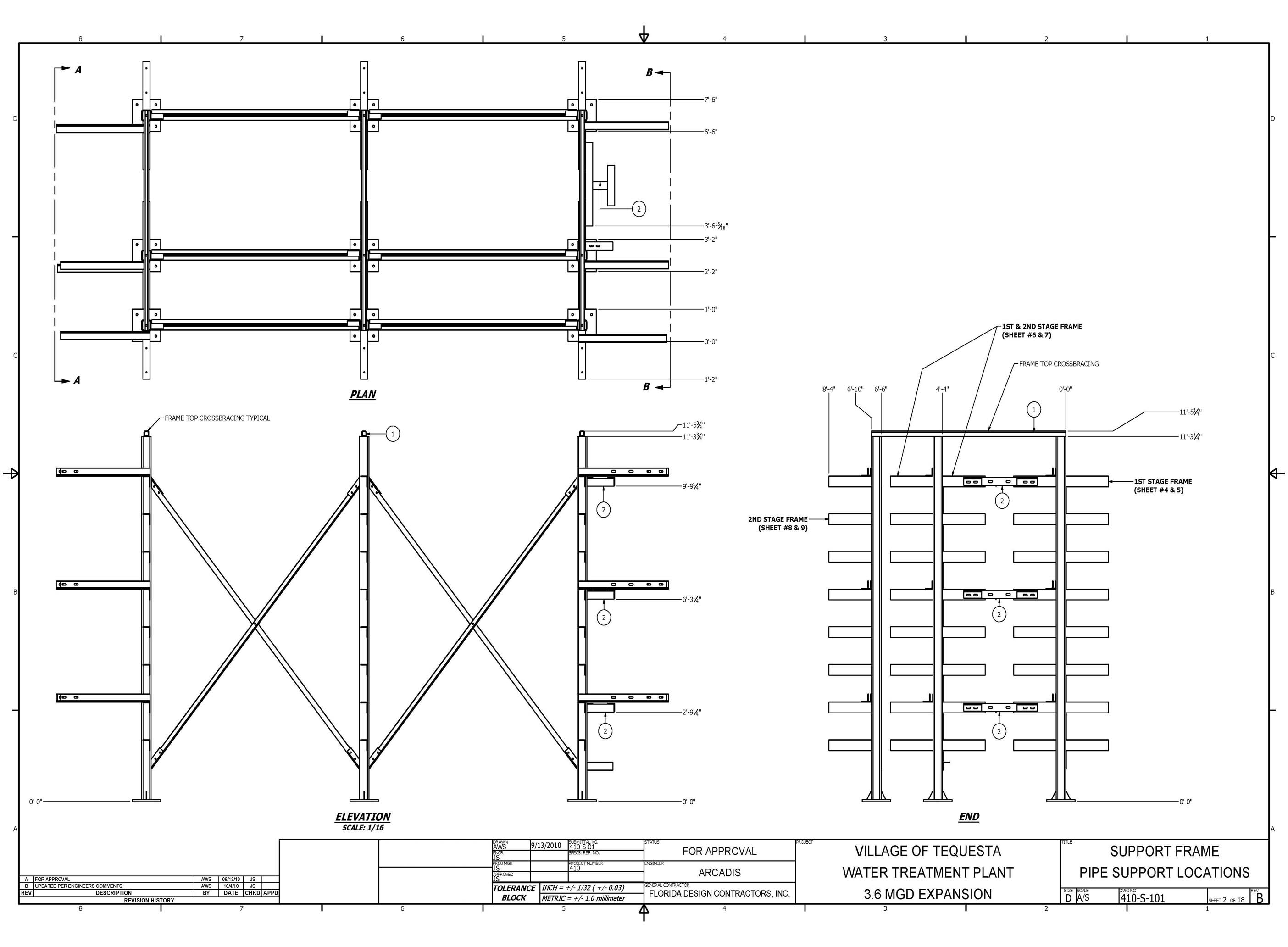 Tequesta Municipal — Frame Details